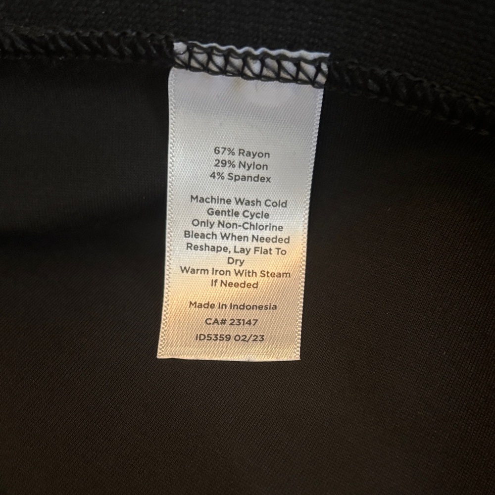 Talbots 22wp SOHO Black Ankle Pants - Picture 3 of 8